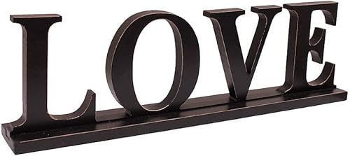 Miniatura 2 de Letrero de madera negra con letras recortadas de amor, decoración del hogar, cocina, mesa, chimenea, centro de mesa, decoración independiente,