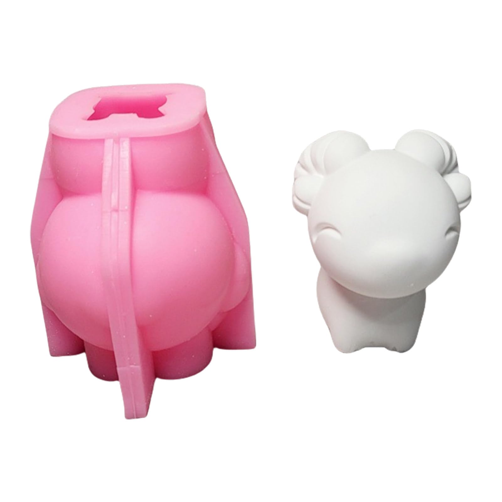 Moule à bougie en silicone mouton 3D pour savon fait main et DIY