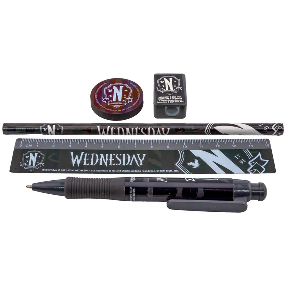 Pyramid International, Wednesday (Uniform) Stationery Set – Fun and Functional Set for Fans of Wednesday Addams, One Size