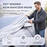 Universale Auto Abdeckung 470 x 180 x 150 cm Vollgarage - Abdeckplane Autoschutzhülle - Autoplane - Indoor & Outdoor - wasserdichte Auto Garage – Car Cover Silber