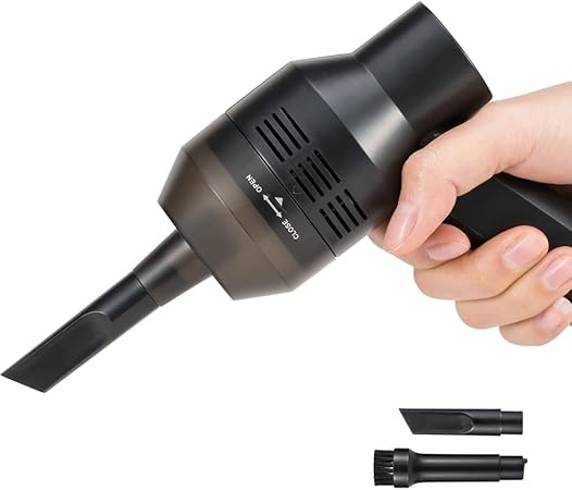 Amazon ウォニヤ ミニクリーナー 卓上ブラシ Usb給電 ミニノート Pc キーボード掃除機 ハンディクリーナー ハンディ掃除機 除塵 掃除 ノートパソコン キーボード ワープロのお掃除に ブラック キーボード掃除機 文房具 オフィス用品