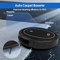 Robot Vacuum and Mop Combo, 5000Pa Self-Charging Robotic Vacuum Cleaner with Smart Obstacle Avoidance, 3-in-1 Robot Vacuum with Alexa & App Control, Quiet, Slim, Ideal for Pet Hair, Carpet and Floors — image 6