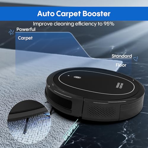Image of Robot Vacuum and Mop Combo, 5000Pa Self-Charging Robotic Vacuum Cleaner with Smart Obstacle Avoidance, 3-in-1 Robot Vacuum with Alexa & App Control, Quiet, Slim, Ideal for Pet Hair, Carpet and Floors