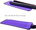 Heat Resistant Silicone Mat Bag Storage Bag Travel Case for Straighteners Curling Iron (Purple)