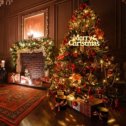 Merry Christmas Sign For Christmas Decorations, Christmas Tree Hanging Lighted Ornaments, Battery Powered Lights Xmas Decor For Wreath Outdoor Indoor Window Yard Wall Door Home Party #TOP7