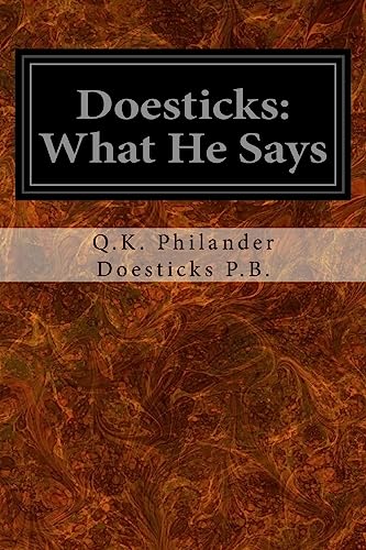Doesticks: What He Says 1533445761 Book Cover