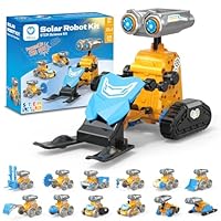 Sillbird Solar Roboter Bausatz für Jungen, 21-in-1 STEM Lernspielzeug für Kinder ab 8 Jahren, Kreative Geschenke für Weihnachten und Geburtstage, 211 Teilen gelb