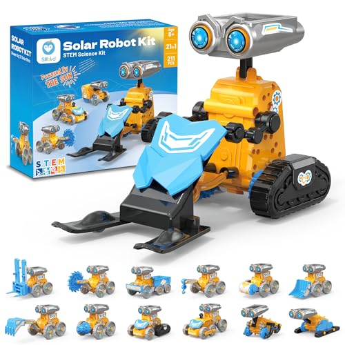 Sillbird 21 en 1 Kit Solar Robot, Stem Kit de Montaje Robótico