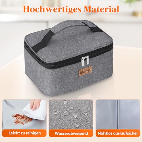 Lifewit Kühltasche Klein, Lunchbox, Lunchtasche, Faltbar Isoliertasche 6L – Ansicht 6