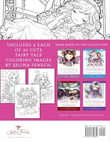 Cute Fairy Tales, Princesses, and Fables Coloring Book (Fantasy Coloring by Selina) - Image 2