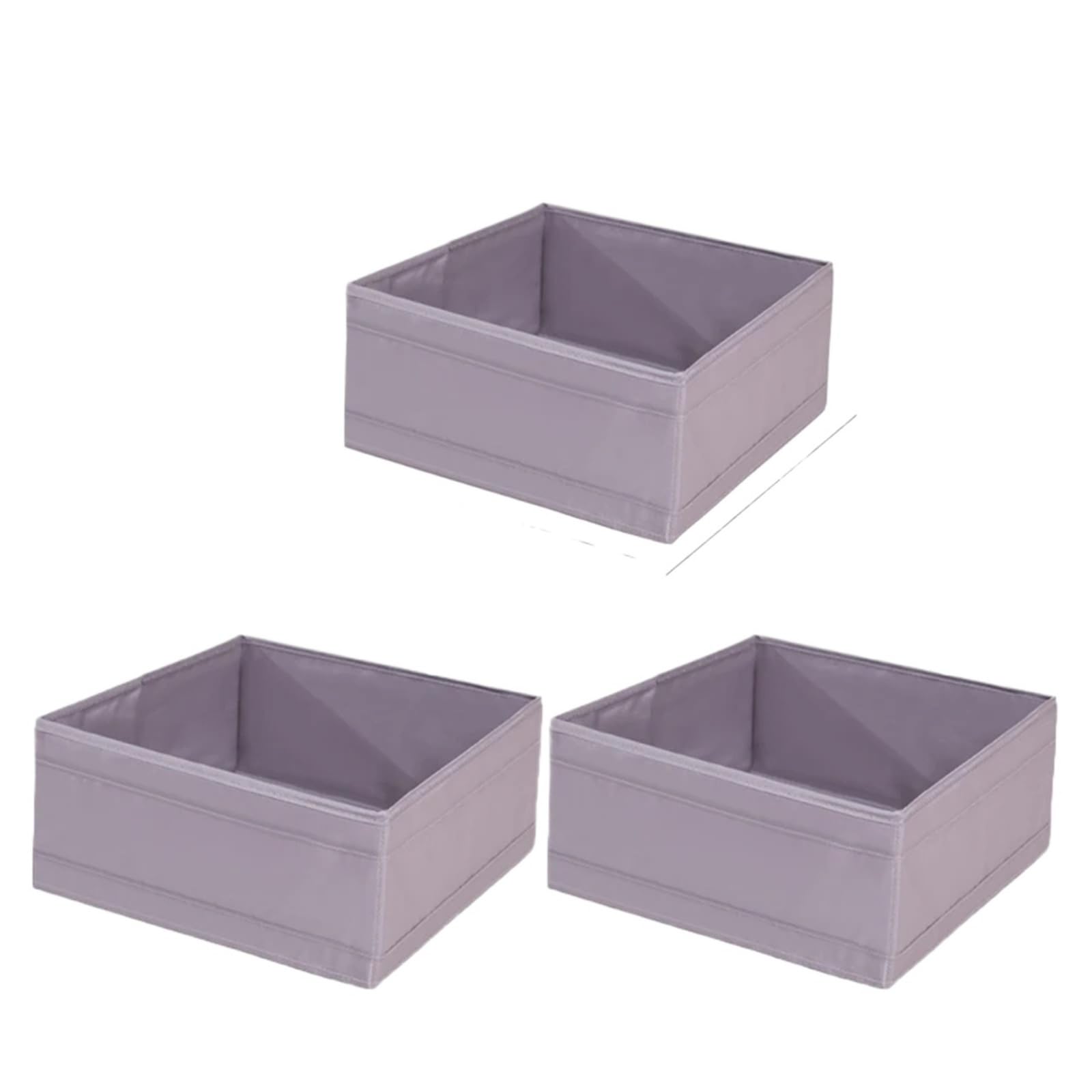 DFGRGRV Drawer Organiser 3/6PCS Clothes Organizer Box Closet Compartment Drawers Foldable Underwear Socks Wardrobe Storage Containers(Gray L)