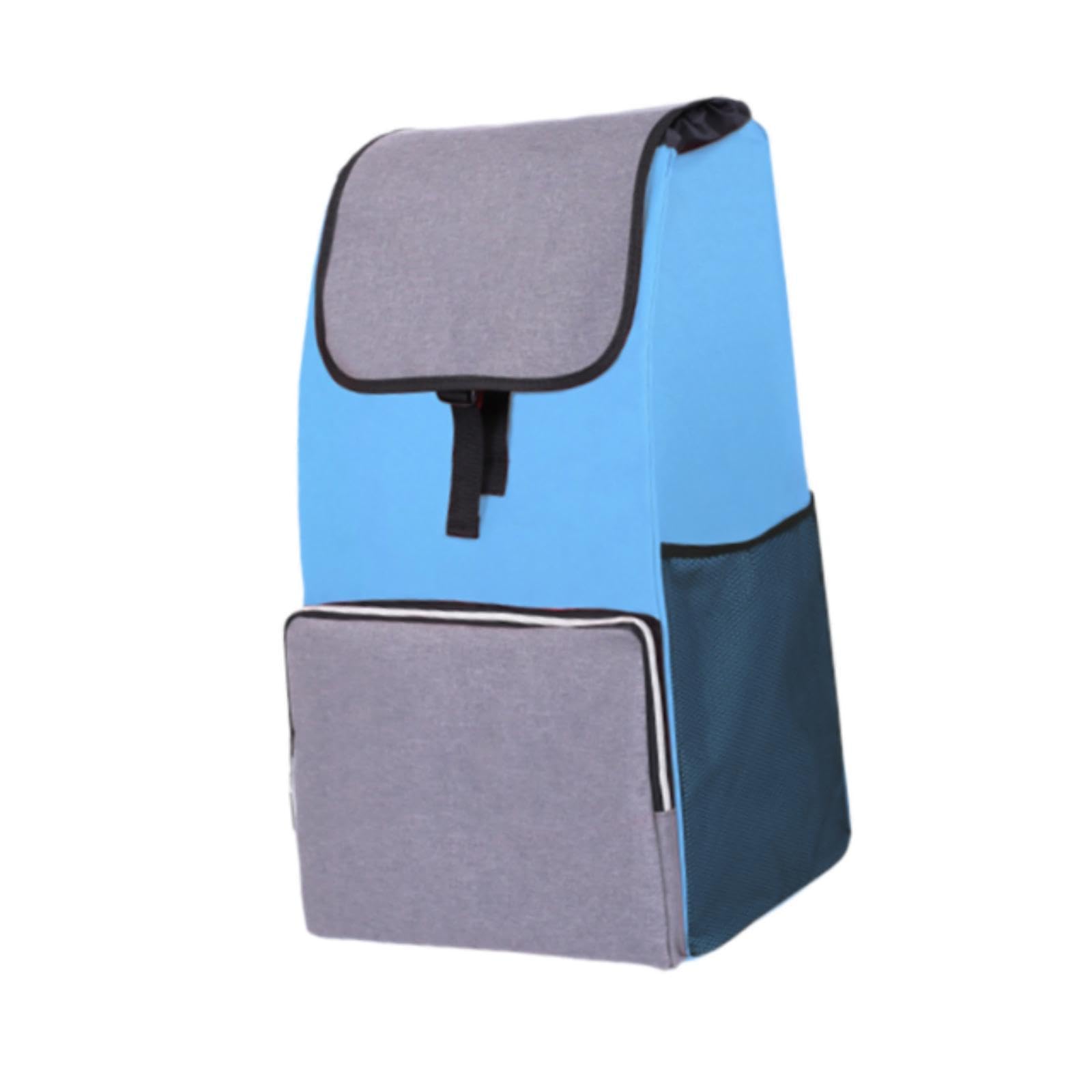 Colcolo Einkaufswagentasche Trolley-Ersatztasche Ersatztasche Tragbare wasserdichte zusammenklappbare Trolley-Zubehör-Aufbewahrungstasche aus Oxford-Stoff, Blau