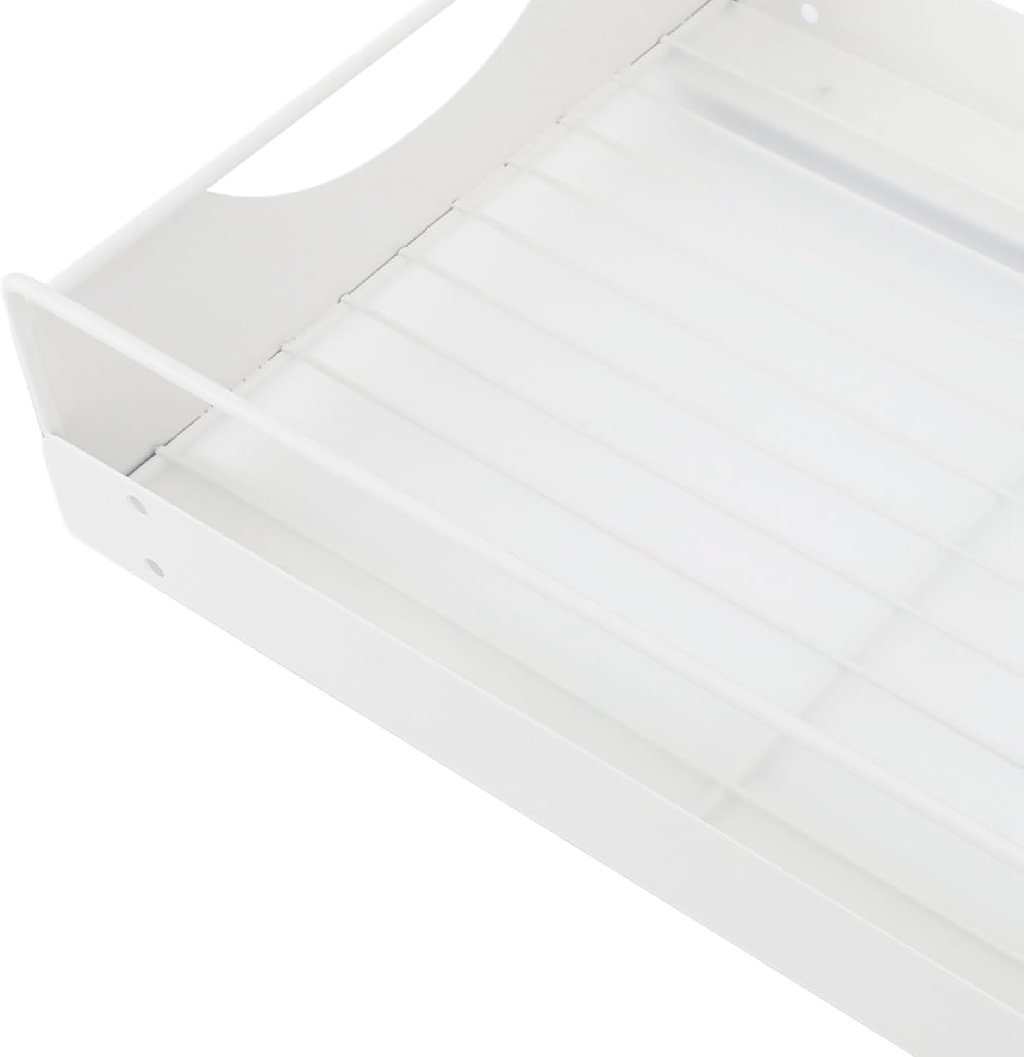 Carbon Steel Extendable Cabinet Organiser, Soft Slide, Silent Extendable Pantry Shelves Bathroom Wardrobe (L)