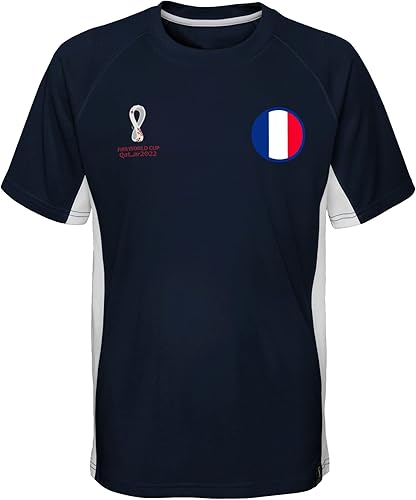 Miniatura 9 de Outerstuff Camiseta unisex de manga corta raglán con paneles de la Copa Mundial de la FIFA para niños