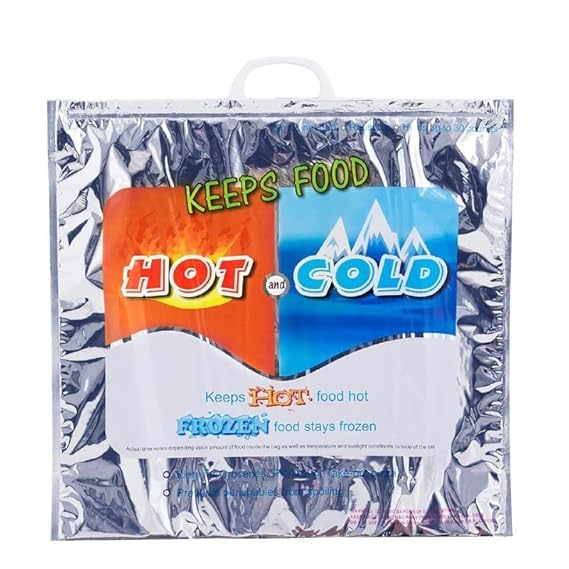 TUPERMAR Hot and Cold Insulated Bags for Food Delivery, Grocery Shopping Bags, Food Storage for Hot and Frozen Food for Travel, Disposable Color Bag, Reinforced Thermal Lunch Bag(Pack of 1)-picture-44