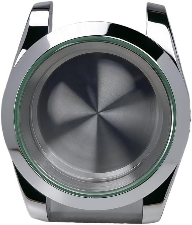 NH35 Stainless Steel Watch Case with Sapphire Glass - Compatible with NH35, NH36, NH38 Movements(White)