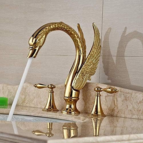 Robinet mitigeur de lavabo doré et mitigeur cuisine eau chaude froide