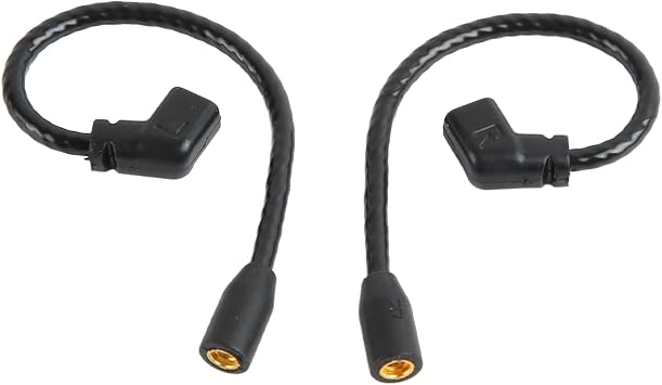 MMCX to 2 Pin 0.78mm Adapter Cable, MMCX Female to 2 Pin 0.78mm Male Headphone Jack Adapter Cord with Gold Plated Connector for QDC, AS12, AS16, ZSX, ZSN, UE 18Pro, etc