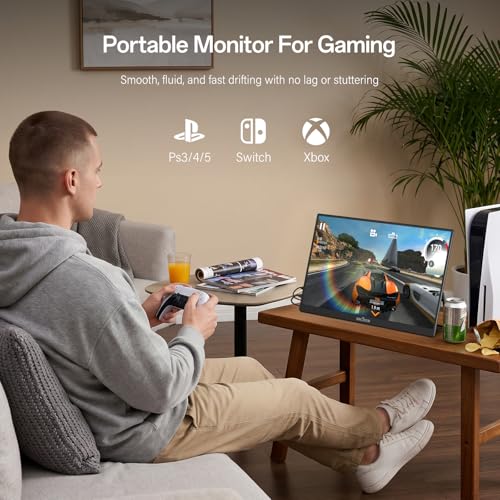 Image of InnoView 16 inch Portable Monitor 144Hz Portable Gaming Monitor Supports 120Hz with Protective Sleeve, External Monitor, Lightweight, Travel Monitor for Laptop, PS5, Mac, Xbox (Not Includes Adapter)