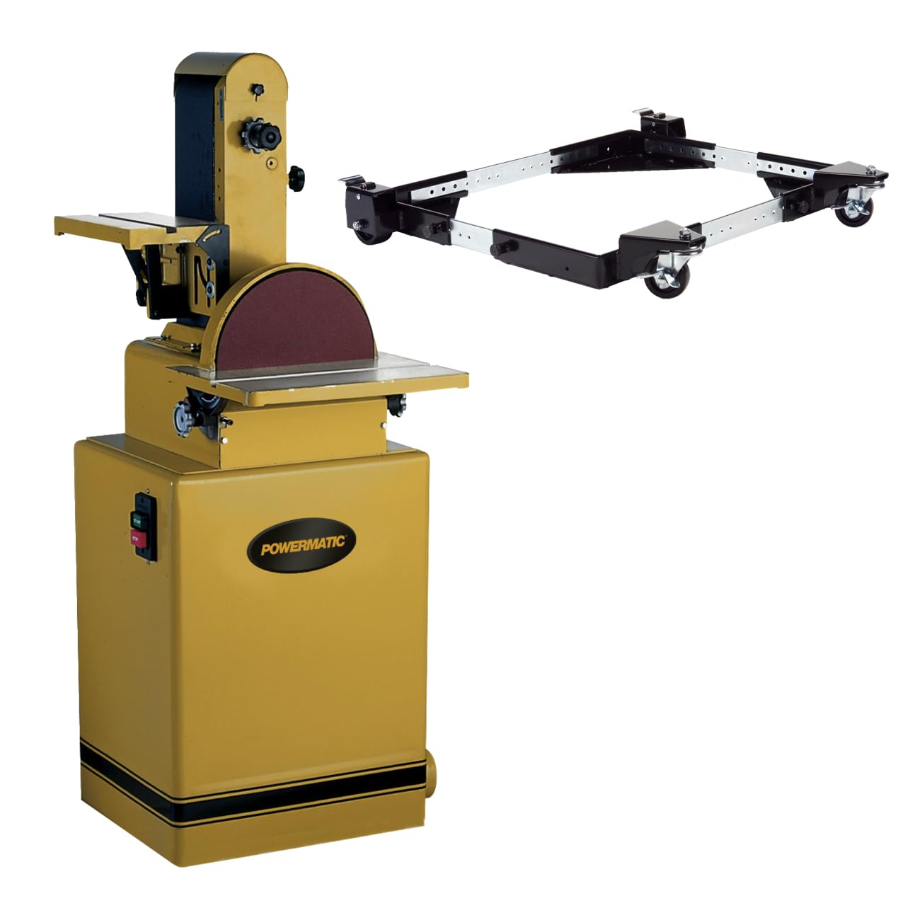 Powermatic 1791291K Model 31A 6-Inch/12-Inch 1-1/2 Horsepower Belt/Disc Sander, 115/230-Volt 1 Phase with JMB-UMB Universal Mobile Base