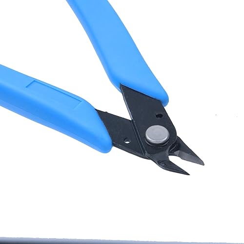 Vista 47 de T Tulead Alicates diagonales de acero al carbono 170ii negro 170ii cortadores de alambre cortadores de alambre cortadores de alambre paquete de 3