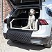 CopcoPet Two Autohundebett Hundebett Kofferraum Transportbett Autoschondecke (100 x 70 x 38 cm Anschnallsystem, Schwarz-Weiß)
