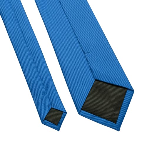 Image of DecTwig Men's Ties Solid Color Formal Neckties 3.15 inch (8CM) Black Ties For Men