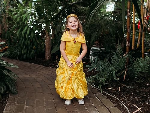 Disfraz princesa Funna vestido con accesorios amarillo miniatura 2