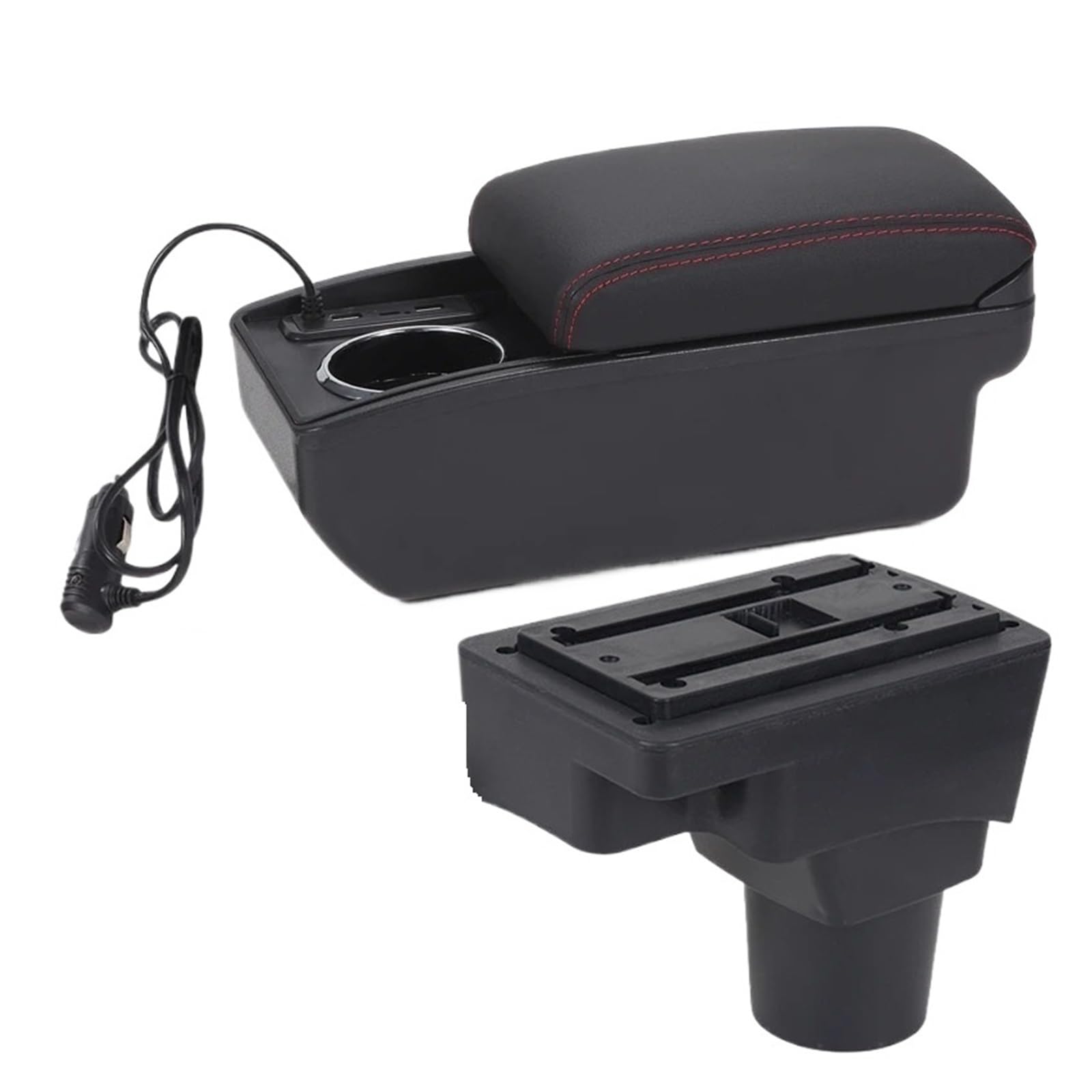Ggwqoops Car Armrests For Chevrolet For Sonic For Aveo For Lova T250 T300 Car Armrest Dedicated Storage Box Interior Accessories Armrest Box(A1 Fast charging)