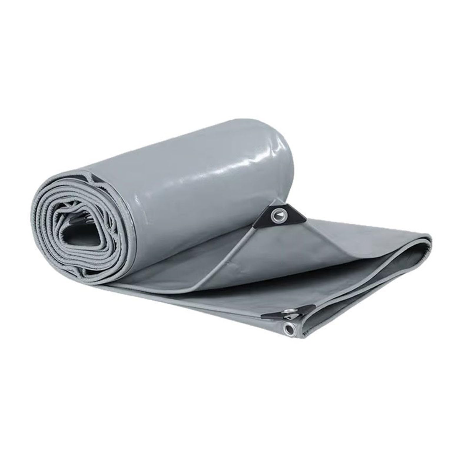 Bâche en PVC Grise pour Usage Intensif - Couverture Protectrice Polyvalente - Durable, Imperméable, Résistante Aux Intempéries, Résistante À La Déchirure Et À L'arrachement - Très Épaisse(6X6M)