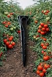 FISSAGGIO STABILE: Dotati di 4 alette laterali che garantiscono un ancoraggio ottimale e sicuro nel terreno, perfetti per orti, siepi e giardini
