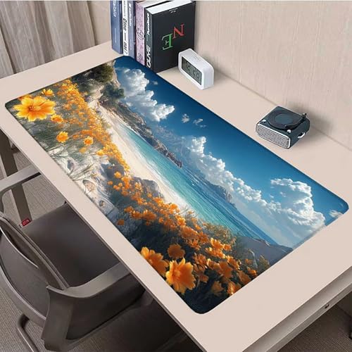 Tapis de souris XXL 80x30cm imperméable et grand mouse pad de bureau