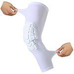 Knee Pads Compression Leg Sleeve Knee Sleeve for All Sports Wrestling Protector Gear, Youth & Adult Sizes, 1 Pair of Knee Paded (White_2 Pack, X-Large)