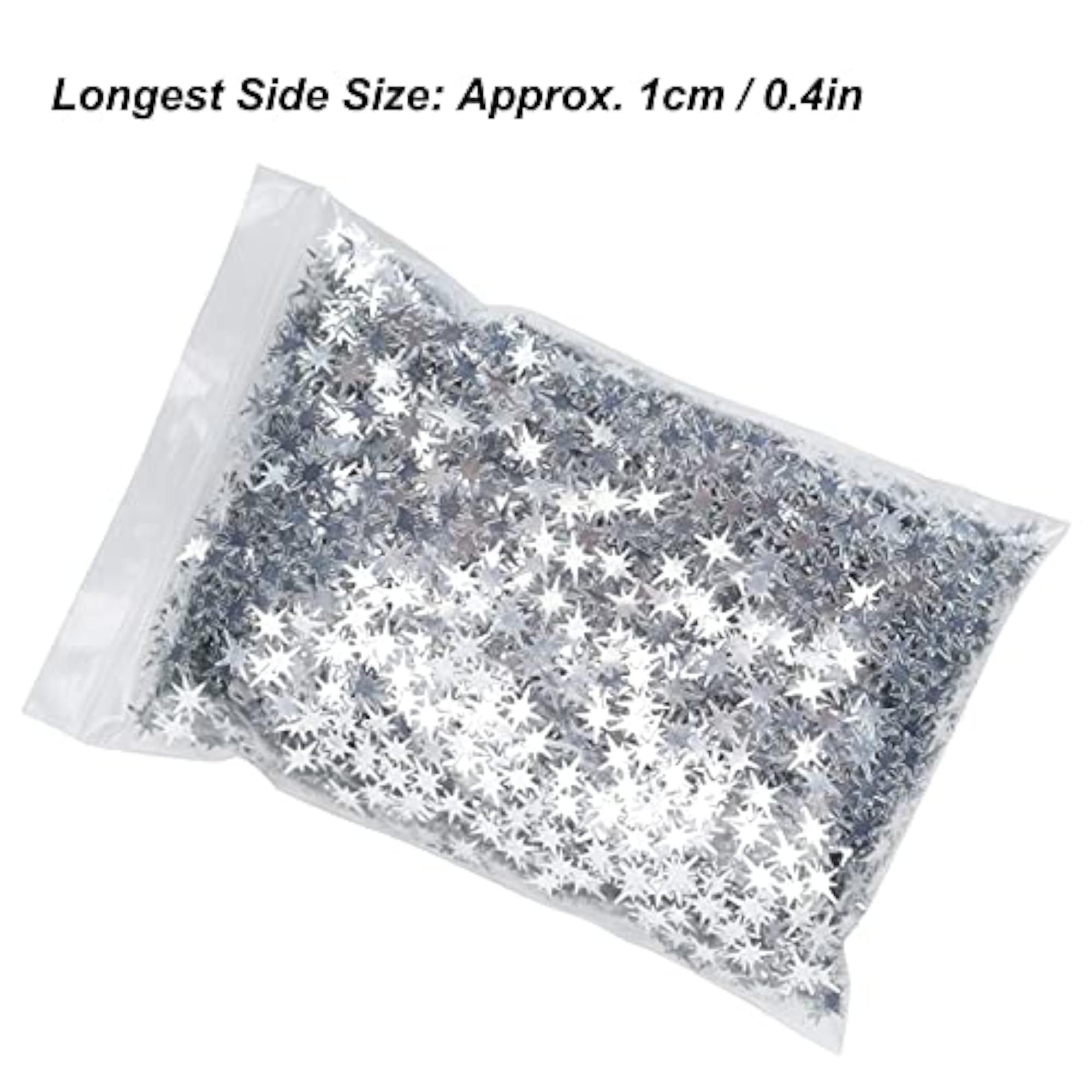 8 Pointed Star Sequin Decorative Crafting Material, 60g for DIY