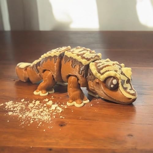 Articulated Crested Gecko | Home Décor and Office Desk Toys | Autism, ADHD, Sensory | 3D Printed Gift