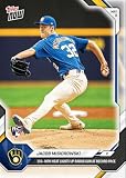 2026 Topps Now Jacob Misiorowski #178 103+ MPH Heat Lights Up Radar Gun At Record Pace Milwaukee Brewers Rookie RC Baseball Card