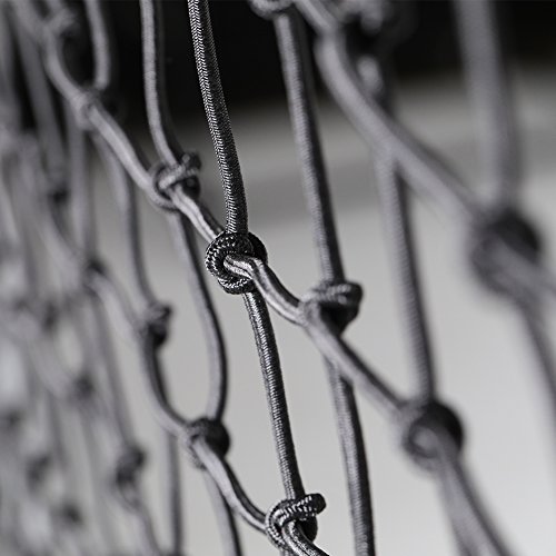 Towever 4'x6' Bungee Cargo Net Pickup Truck Bed Long Stretches to 8'x12', 4x4 inches Mesh Net Small Large Cargo Load Tight - Thumbnail 6