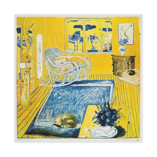 Affiche Brett Whiteley The Cat toile carrée pour célébrer l'esprit félin