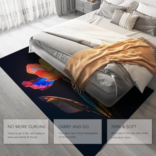 Tapis lavable antidérapant 60x120cm pour salon propre