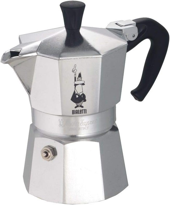 Bialetti Moka Express Aluminium Stovetop Coffee Maker (12 Cup), Silver