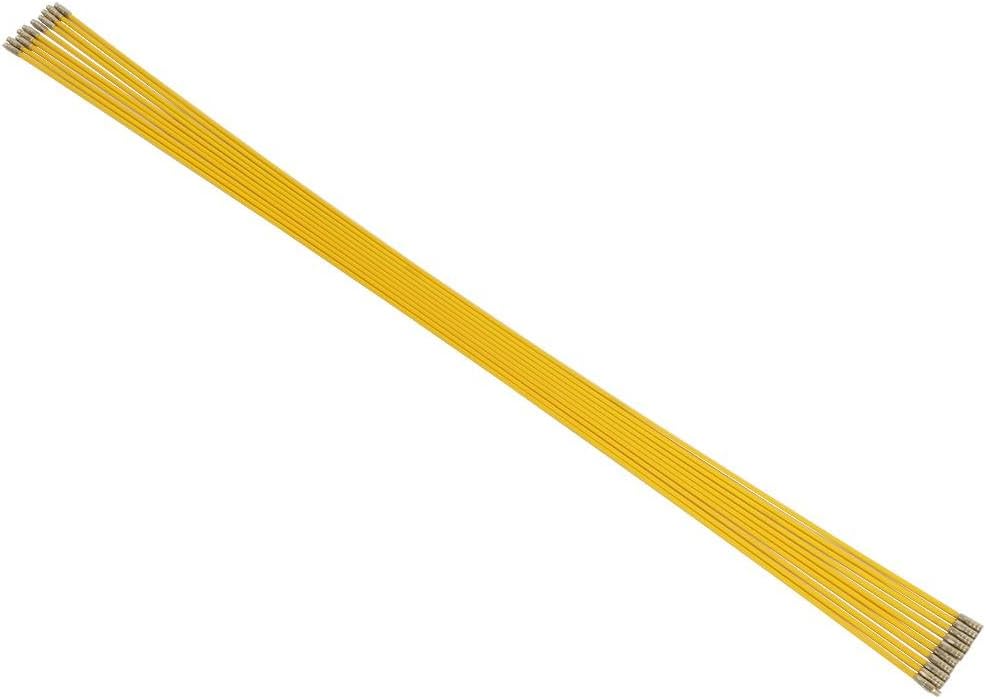 10pcs 4mm Fiberglass Running Wire Cable Electrical Fish Tape Pull & Push Kit Flexible Acrylic Connection(100CM)