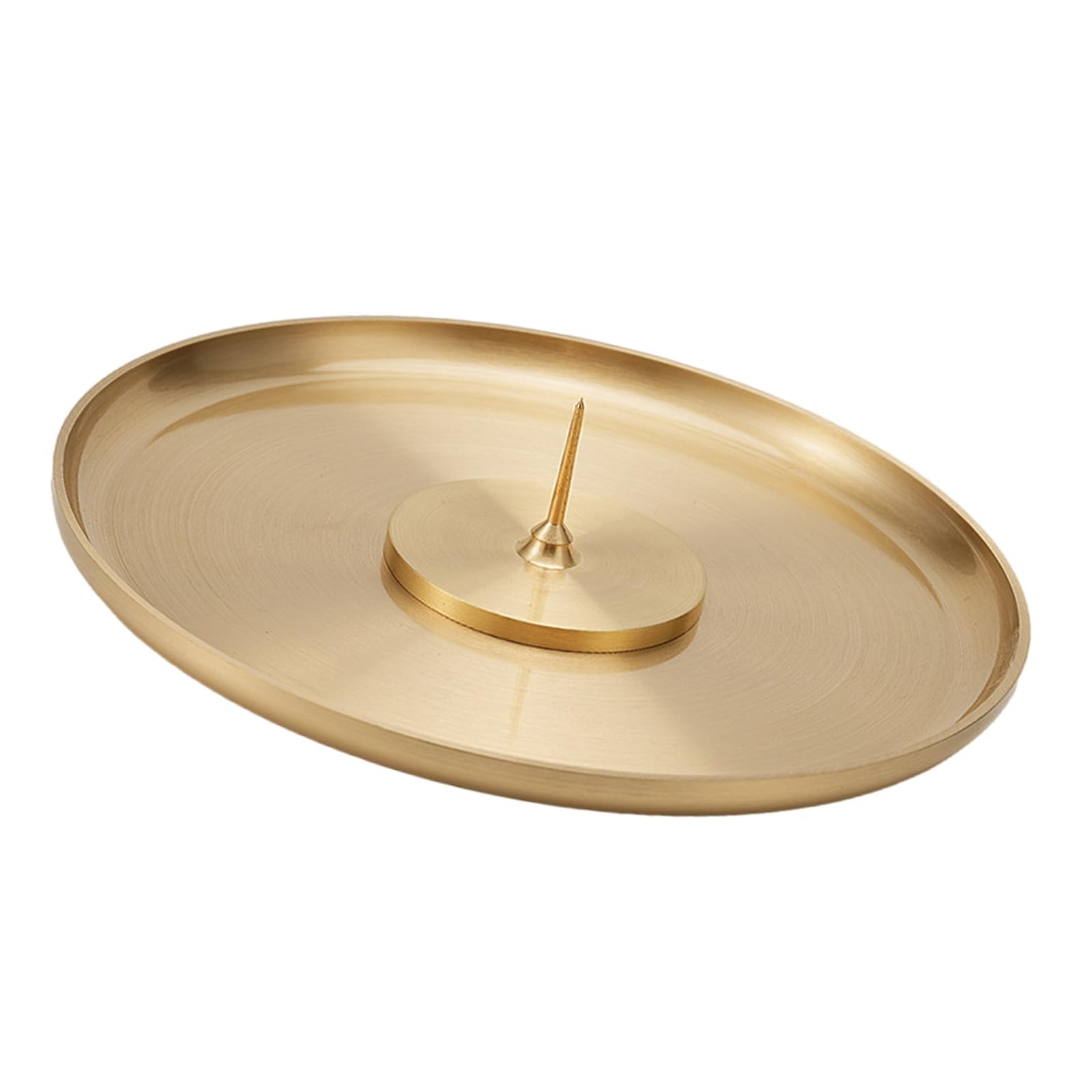 Yhplxyuus Artisanal Round Brass Base Incenses Burners Pedestals, Unique Home Decoration Access Brass Incenses Base
