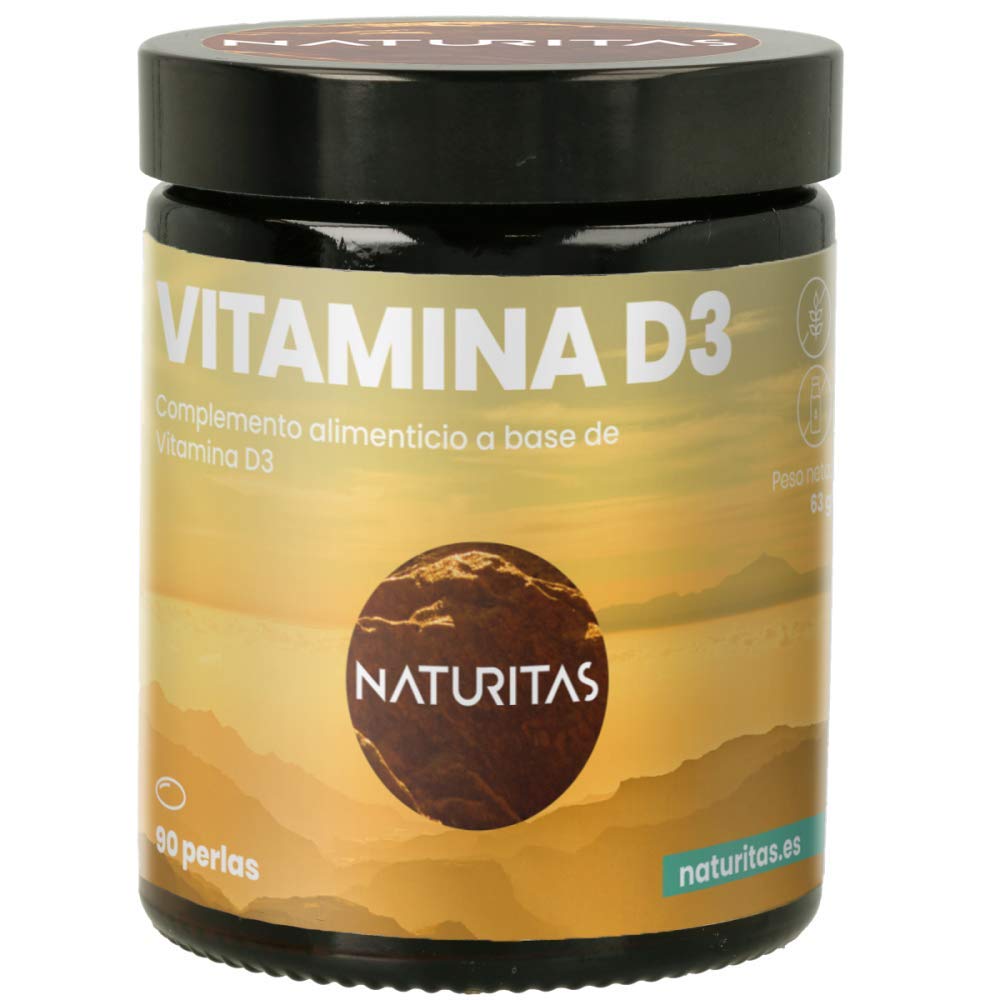 Vitamina D3 4000 UI 90 Perlas Naturitas Essentials | Complemento alimenticio | Sin gluten y sin lactosa
