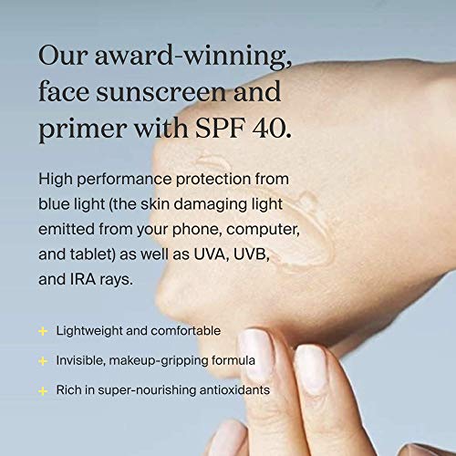 Supergoop! Unseen Sunscreen SPF 40, 1.7 oz - Oil-Free, Weightless & Invisible Broad Spectrum Face Sunscreen for All Skin Types - Scent-Free - Great Makeup Primer - Beard-Friendly - Thumbnail 2