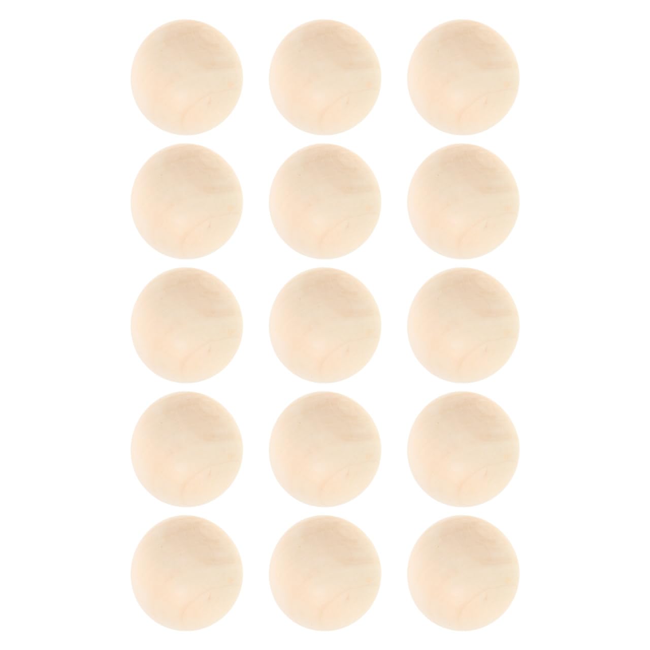 BESPORTBLE Lot de 15 balles de hockey en bois - Accessoire de hockey sur glace - Accessoire de hockey sur glace - Balles d'entraînement en bois - Pour l'extérieur - Beige