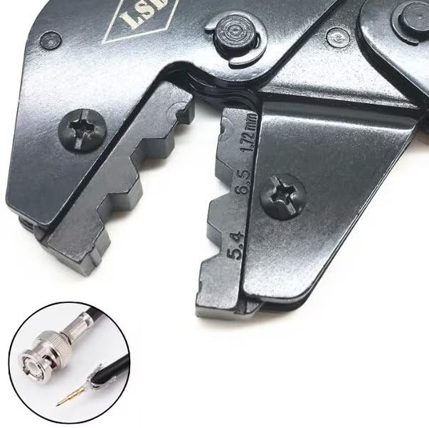 RG58 RG59 RG62 Strumento di crimpatura a fibra ottica crimpatrice per crimpare connettori di cavi coassiali AP-02H