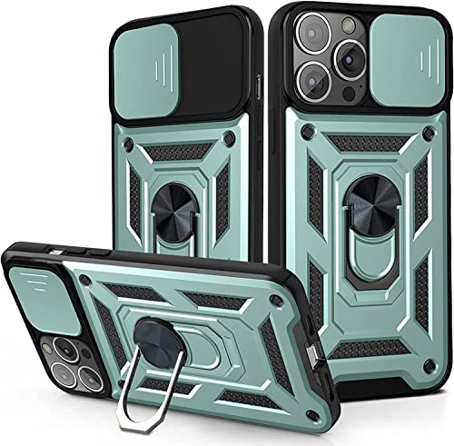 Coque iPhone 13 antichoc verte contre les rayures d'appareil photo