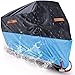 Monojoy 210D Oxford Motorcycle Cover Motorbike ATV Scooter Waterproof Rain Sun UV Dustproof All Season All Weather Outdoor Protective Cover & Copper Lock Holes [Never Rust]& Buckle -Medium 78"x35"x39"