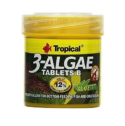 TROPICAL 3-Algae Tablets B Cibo per aquariophilie