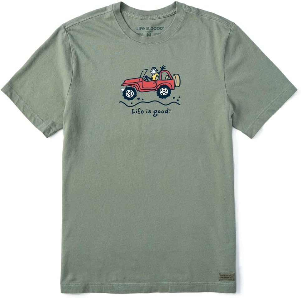 Men's Crusher T-Shirts, Short Sleeve Cotton Graphic Tee Shirt, Off-Road Jake